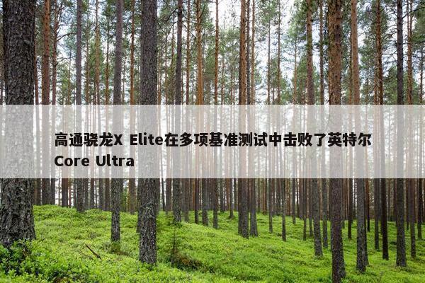 高通骁龙X Elite在多项基准测试中击败了英特尔Core Ultra