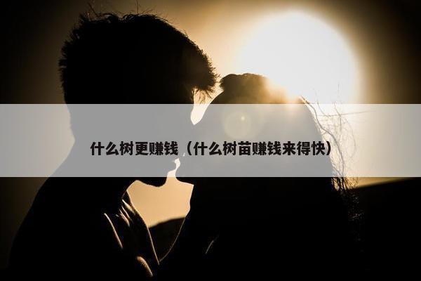 什么树更赚钱（什么树苗赚钱来得快）