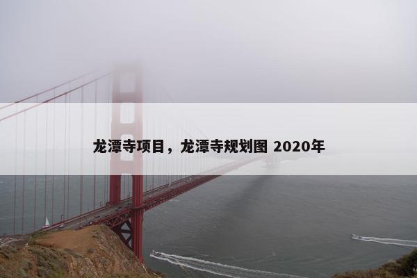 龙潭寺项目，龙潭寺规划图 2020年