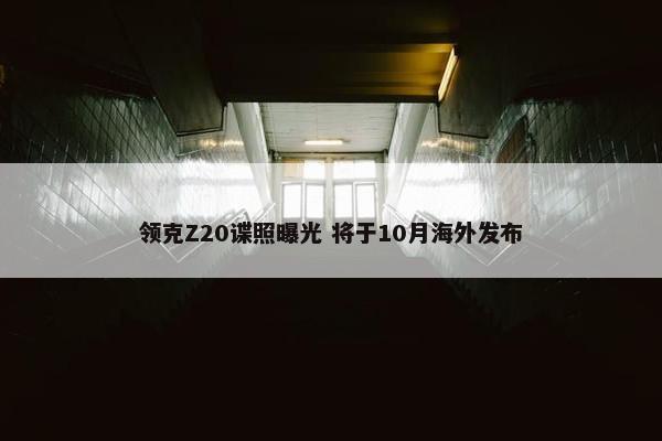 领克Z20谍照曝光 将于10月海外发布