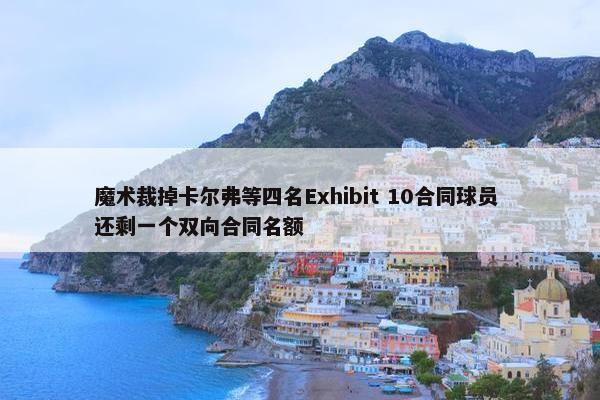 魔术裁掉卡尔弗等四名Exhibit 10合同球员 还剩一个双向合同名额