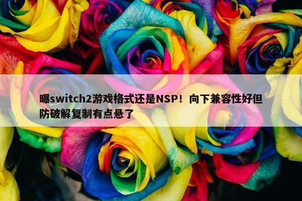 曝switch2游戏格式还是NSP！向下兼容性好但防破解复制有点悬了